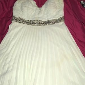 Mint green strapless sweat heart neckline